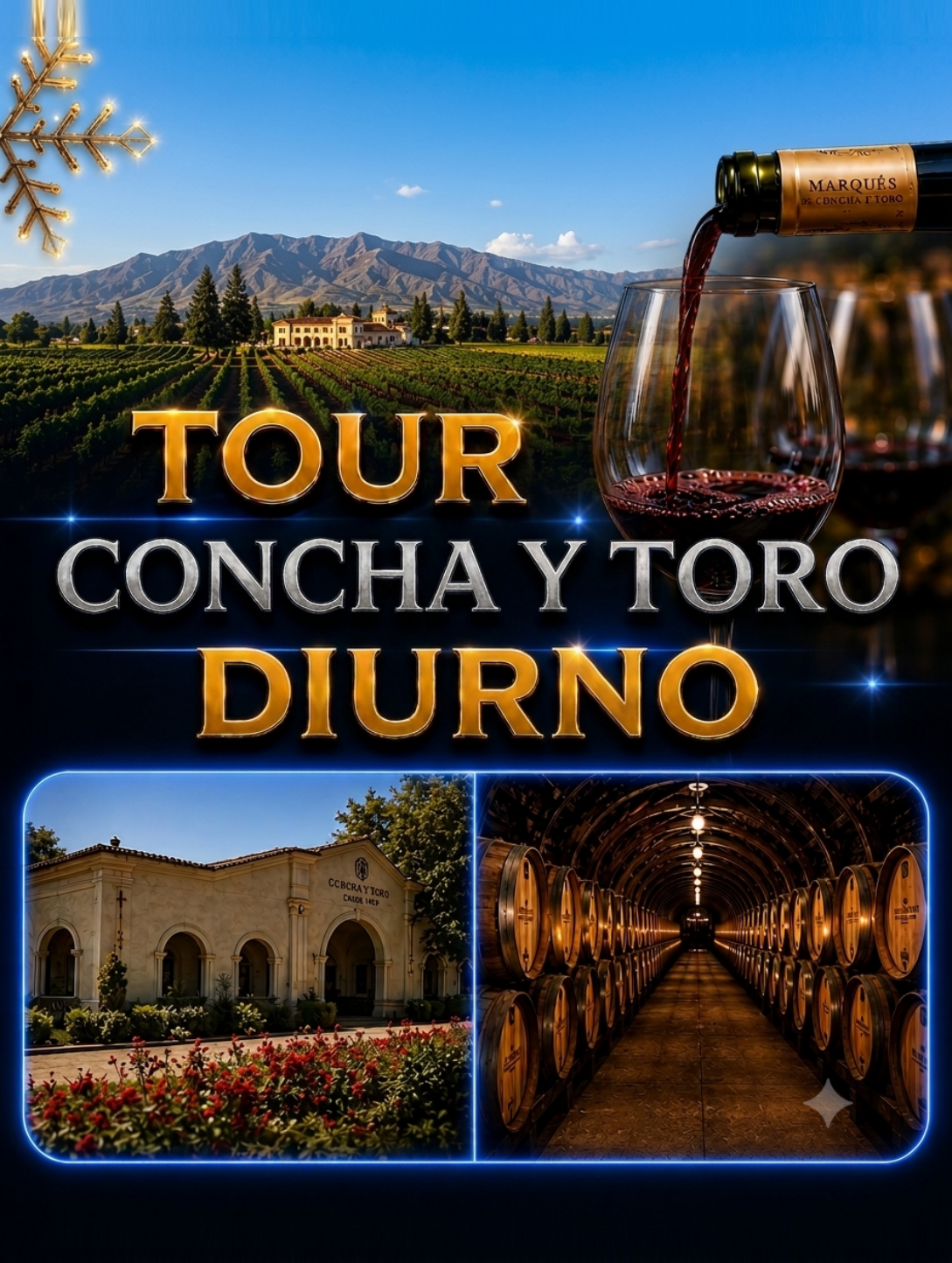 Flyer Tour Concha y Toro Diurno